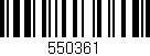 Código de barras (EAN, GTIN, SKU, ISBN): '550361'