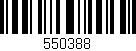 Código de barras (EAN, GTIN, SKU, ISBN): '550388'