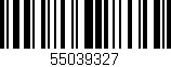 Código de barras (EAN, GTIN, SKU, ISBN): '55039327'