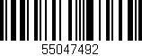 Código de barras (EAN, GTIN, SKU, ISBN): '55047492'
