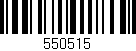 Código de barras (EAN, GTIN, SKU, ISBN): '550515'