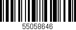 Código de barras (EAN, GTIN, SKU, ISBN): '55058646'