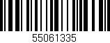 Código de barras (EAN, GTIN, SKU, ISBN): '55061335'