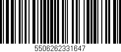 Código de barras (EAN, GTIN, SKU, ISBN): '5506262331647'