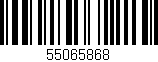 Código de barras (EAN, GTIN, SKU, ISBN): '55065868'