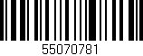 Código de barras (EAN, GTIN, SKU, ISBN): '55070781'