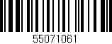 Código de barras (EAN, GTIN, SKU, ISBN): '55071061'