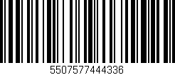 Código de barras (EAN, GTIN, SKU, ISBN): '5507577444336'