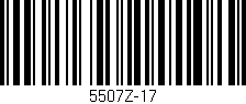 Código de barras (EAN, GTIN, SKU, ISBN): '5507Z-17'