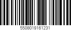 Código de barras (EAN, GTIN, SKU, ISBN): '5508019161231'