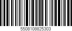 Código de barras (EAN, GTIN, SKU, ISBN): '5508108825303'