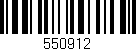 Código de barras (EAN, GTIN, SKU, ISBN): '550912'