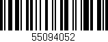 Código de barras (EAN, GTIN, SKU, ISBN): '55094052'