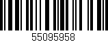 Código de barras (EAN, GTIN, SKU, ISBN): '55095958'