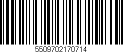 Código de barras (EAN, GTIN, SKU, ISBN): '5509702170714'