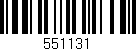 Código de barras (EAN, GTIN, SKU, ISBN): '551131'