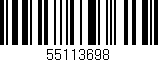 Código de barras (EAN, GTIN, SKU, ISBN): '55113698'