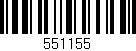 Código de barras (EAN, GTIN, SKU, ISBN): '551155'