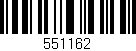 Código de barras (EAN, GTIN, SKU, ISBN): '551162'