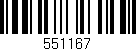 Código de barras (EAN, GTIN, SKU, ISBN): '551167'