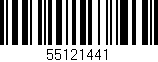 Código de barras (EAN, GTIN, SKU, ISBN): '55121441'