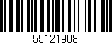 Código de barras (EAN, GTIN, SKU, ISBN): '55121908'