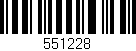 Código de barras (EAN, GTIN, SKU, ISBN): '551228'