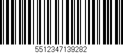 Código de barras (EAN, GTIN, SKU, ISBN): '5512347139282'