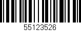 Código de barras (EAN, GTIN, SKU, ISBN): '55123526'