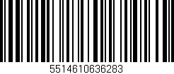 Código de barras (EAN, GTIN, SKU, ISBN): '5514610636283'