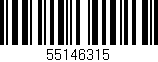 Código de barras (EAN, GTIN, SKU, ISBN): '55146315'