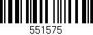 Código de barras (EAN, GTIN, SKU, ISBN): '551575'