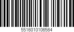 Código de barras (EAN, GTIN, SKU, ISBN): '5516010106564'