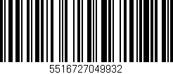 Código de barras (EAN, GTIN, SKU, ISBN): '5516727049932'