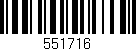 Código de barras (EAN, GTIN, SKU, ISBN): '551716'