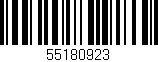 Código de barras (EAN, GTIN, SKU, ISBN): '55180923'