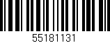 Código de barras (EAN, GTIN, SKU, ISBN): '55181131'