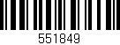 Código de barras (EAN, GTIN, SKU, ISBN): '551849'