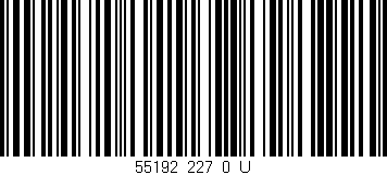 Código de barras (EAN, GTIN, SKU, ISBN): '55192_227_0_U'