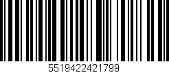 Código de barras (EAN, GTIN, SKU, ISBN): '5519422421799'