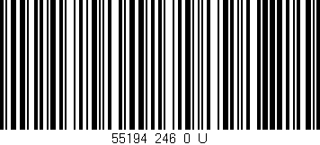 Código de barras (EAN, GTIN, SKU, ISBN): '55194_246_0_U'