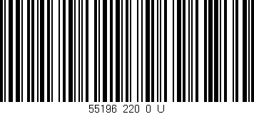 Código de barras (EAN, GTIN, SKU, ISBN): '55196_220_0_U'