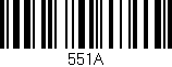 Código de barras (EAN, GTIN, SKU, ISBN): '551A'