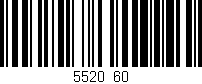 Código de barras (EAN, GTIN, SKU, ISBN): '5520/60'