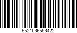 Código de barras (EAN, GTIN, SKU, ISBN): '5521036598422'