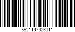 Código de barras (EAN, GTIN, SKU, ISBN): '5521187326011'
