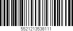 Código de barras (EAN, GTIN, SKU, ISBN): '5521213538111'
