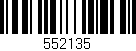 Código de barras (EAN, GTIN, SKU, ISBN): '552135'