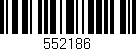 Código de barras (EAN, GTIN, SKU, ISBN): '552186'