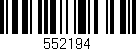 Código de barras (EAN, GTIN, SKU, ISBN): '552194'